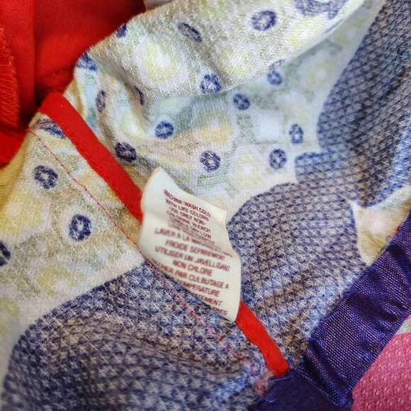 ANTHROPOLOGIE Maeve Orava Pink Purple Paisley Shift Dress Mod Retro Colorful 0P - Picture 7 of 9